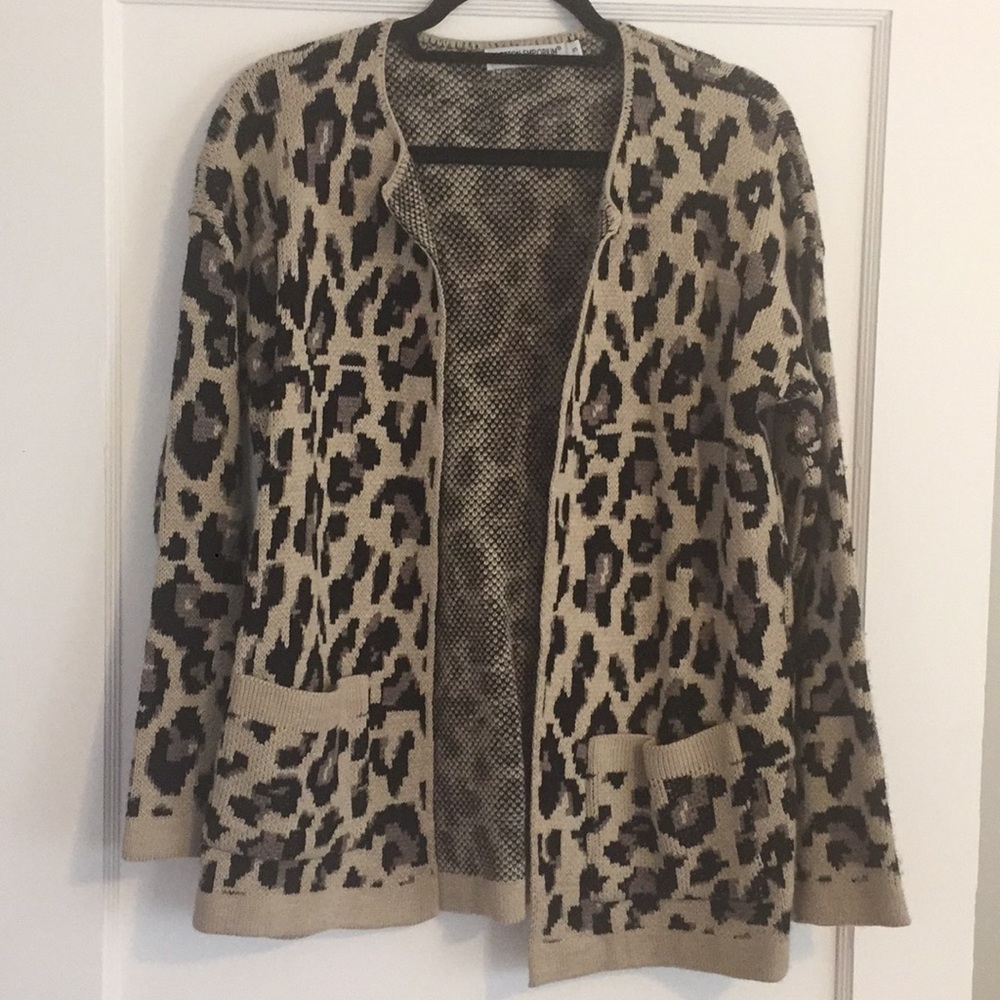 Nordstrom Cotton Emporium Leopard Sweater